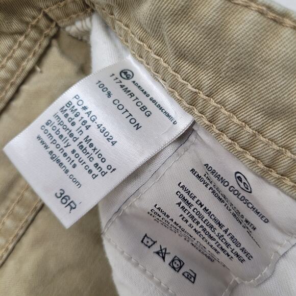 Adriano Goldschmeid The graduate tailored straight leg pants tan 36 khaki - Picture 4 of 6